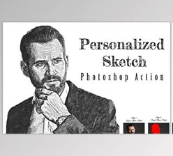 Download Personalized Sketch Photoshop Action Creativemarket - 12644232