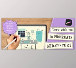 Download Draw with me in Procreate: Mid-Century Cookbook Illustration