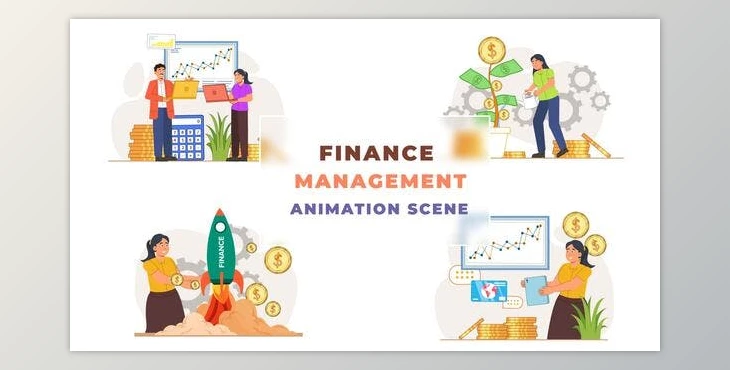 Download Finance Management Animation Scene (Videohive 42854040) - AE Project
