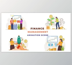 Download Finance Management Animation Scene (Videohive 42854040) - AE Project