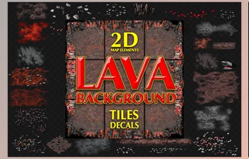 Download LAVA <span class='badge badge-warning'>GAME</span> BACKGROUND TILES AND DECAL