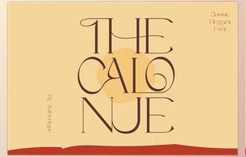 Download The Calonue Classic & Elegant <span class='badge badge-warning'>Font</span>