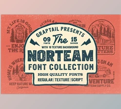 Download Norteam | Font Collection CreativeMarket 6326281