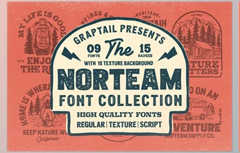 Download Norteam | Font <span class='badge badge-warning'>Collection</span> <span class='badge badge-warning'>CreativeMarket</span> 6326281