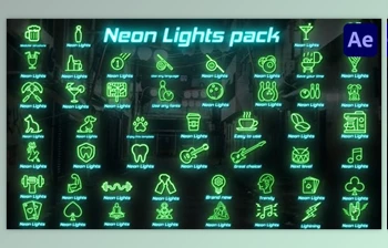 Download Neon Lights <span class='badge badge-warning'>Big</span> Pack for After Effects (<span class='badge badge-warning'>Videohive</span> 43191401) - AE Project