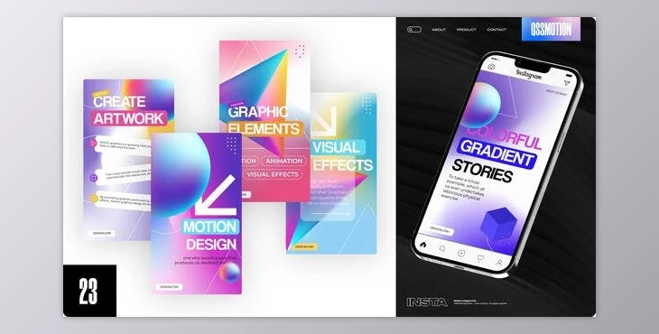 Download Colorful Gradient Instagram Stories (Videohive 43193531) - AE Project