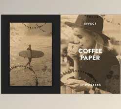 Download Coffee Paper Poster Effect
