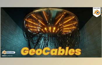 Download <span class='badge badge-warning'>Blender</span> Market – Geocables – Geometry Nodes Cables v2.3.0
