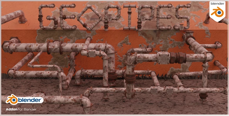 Blender - Download Geopipes – Geometry Nodes Pipes v1.2.2