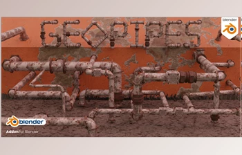 Blender - Download Geopipes – Geometry Nodes <span class='badge badge-warning'>Pipes</span> v1.2.2