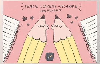 Download Pencil Lovers Brushes <span class='badge badge-warning'>Pack</span> for Procreate