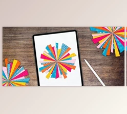 Download Fun + Easy Sunbursts in Procreate: Explore Clipping Masks, Color & Pattern