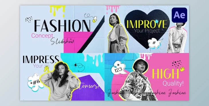 Download Fashion Concept Slideshow for After Effects (Videohive 43235198) - AE Project