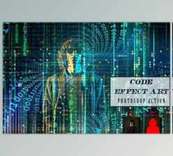 Download Code Effect Art Photoshop Action Creativemarket - 12721971