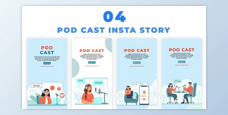 Download Pod Cast on Air Instagram Story (Videohive 38986343) - AE Project
