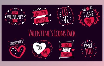 Download Valentine’s Icons <span class='badge badge-warning'>Pack</span> V2 (<span class='badge badge-warning'>Videohive</span> 43226496) - AE Project