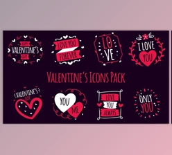Download Valentine’s Icons Pack V2 (Videohive 43226496) - AE Project