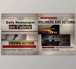Download Daily Newspaper on Fabric (Videohive 43278214) - AE Project