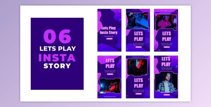 Download Lets Play Music Instagram Stories Pack (Videohive 39215946) - AE Project