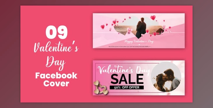 Download Valentine Sale Offer Facebook Cover (Videohive 35758596) - AE Project