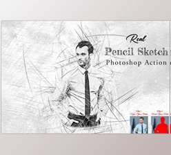Download Real Pencil Sketch Photoshop Action Creativemarket - 12731026