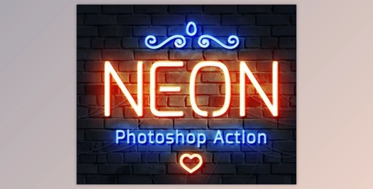 Download Neon Tube Photoshop Action GraphicRiver - 33830384