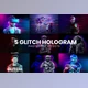 Download Hologram Glitch Photoshop Effects CreativeMarket - 10992829