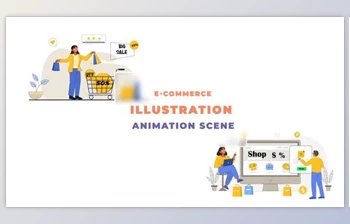 Download E-Commerce Animation <span class='badge badge-warning'>Scene</span> (Videohive 43395926) - AE Project