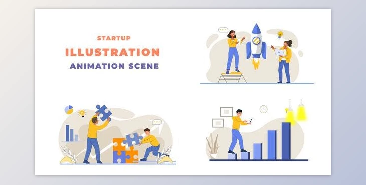Download Business Startup Animation Scene (Videohive 43395641) - AE Project