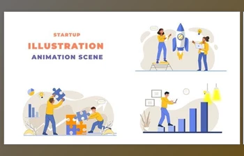 Download Business Startup <span class='badge badge-warning'>Animation</span> Scene (Videohive 43395641) - AE Project