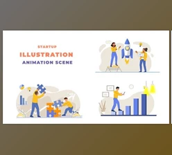 Download Business Startup Animation Scene (Videohive 43395641) - AE Project