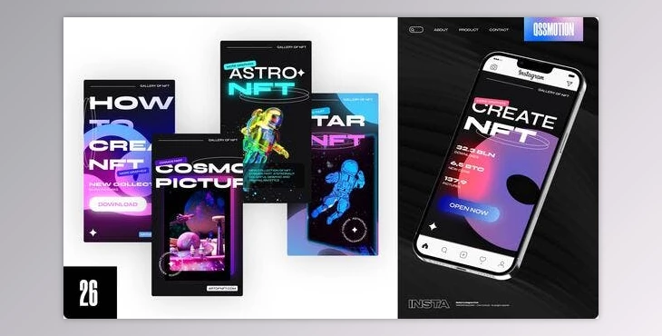 Download NFT Instagram Stories (Videohive 43397714) - AE Project