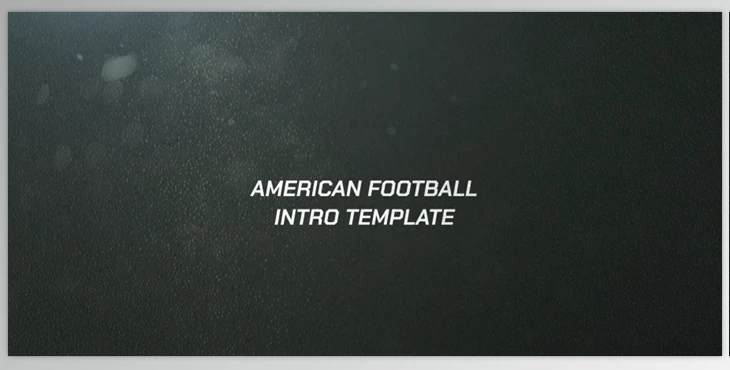 Download American Football Intro (Videohive 43355935) - AE Project