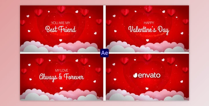 Download Valentine's Day Opener | Valentine's Day Wishes v2 (Videohive 43419155) - AE Project