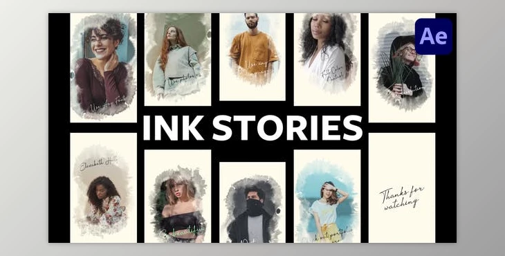 Download Instagram Ink Historical Stories for After Effects (Videohive 43218056) - AE Project