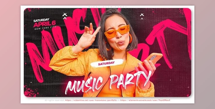 Download Night Club Party (Videohive 43425646) - AE Project