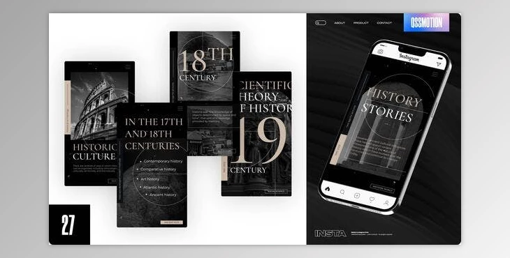 Download History Instagram Stories (Videohive 43434165) - AE Project