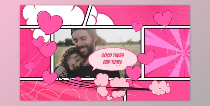 Download Valentine Comic Opener (Videohive 43433146) - AE Project