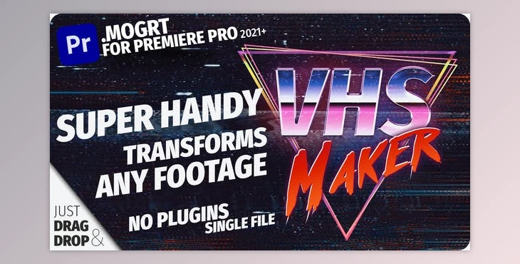 Download VHS Overlay Maker | Mogrt Tool (Videohive 37729300)