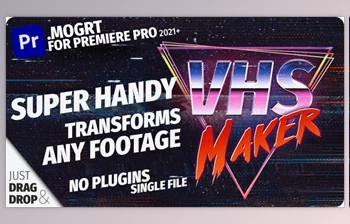 Download <span class='badge badge-warning'>VHS</span> Overlay Maker | Mogrt Tool (Videohive 37729300)