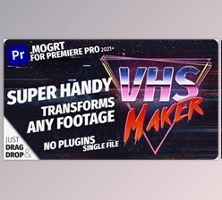 Download VHS Overlay Maker | Mogrt Tool (Videohive 37729300)