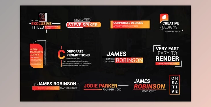 Download Modern Lower Third Titles (Videohive 43428746) - AE Project