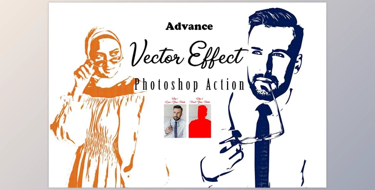 Download Creativemarket - Advance Vector Effect Photoshop Action
