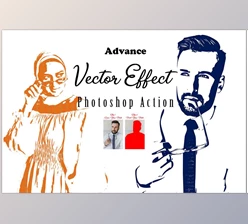 Download Creativemarket - Advance Vector Effect Photoshop Action