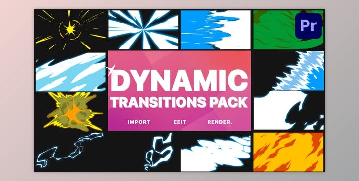 Download Dynamic Transitions | Premiere Pro MOGRT (Videohive 43193255)