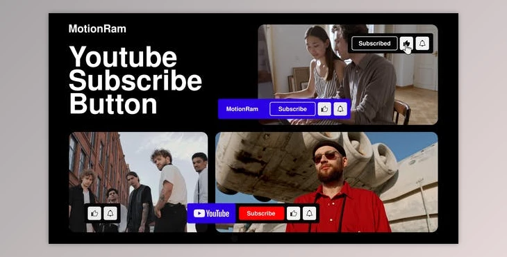 Download Subscribe Button Youtube (Videohive 43552897) - AE Project