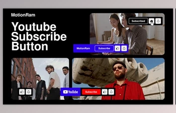 Download Subscribe <span class='badge badge-warning'>Button</span> Youtube (Videohive 43552897) - AE Project