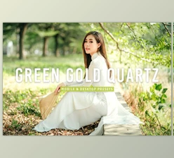 Download Green Gold Quartz Lightroom Presets Creativemarket - 12733635