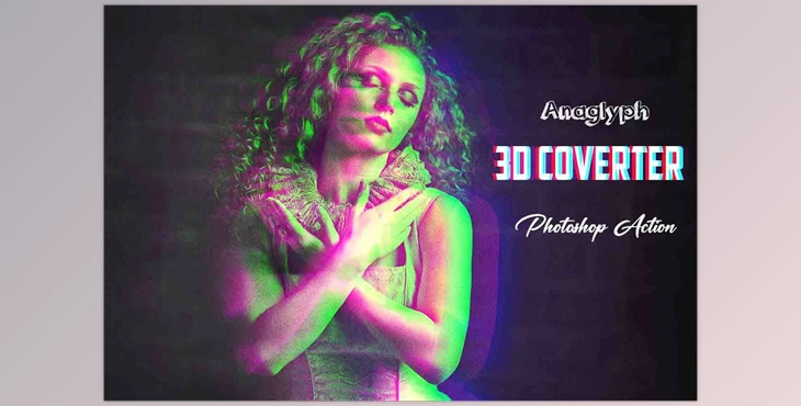Download Anaglyph 3d Converter PS Action Creativemarket - 12762613
