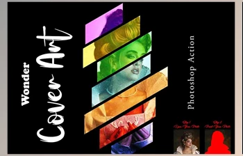 Download Creativemarket - Wonder <span class='badge badge-warning'>Cover</span> Art Photoshop Action